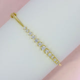 18ct Gold Bangle With 15 Brilliant Cut Diamonds 1.62ct