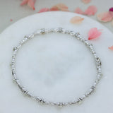 9ct White Gold Fancy Link Diamond Bracelet 1.06ct