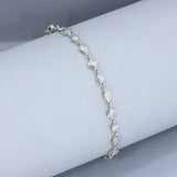 18ct White Gold Diamond Line Bracelet 1.60ct