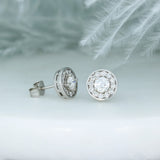 18ct White Gold Diamond Cluster Stud Earrings 0.63ct