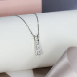 18ct White Gold Diamond Pendant & Chain