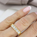 18ct Yellow Gold Channel Set Eternity Ring 0.63ct