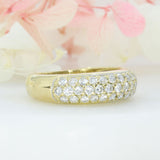 Pre Owned 18ct Yellow Gold 3 Row Diamond Dress Ring Approx 0.70ct