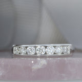 Pre Owned 18ct White Gold Channel Set Diamond Eternity Ring 0.70ct