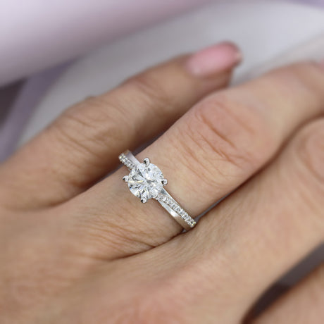 Pre Owned Platinum 4 Claw Set Brilliant Cut Diamond Solitaire Ring 1.18ct