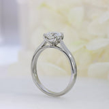 Pre Owned Platinum Round Brilliant Diamond Solitaire Ring Estimated 1.00ct SI2 F/G