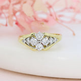 Pre Owned 18ct Yellow Gold Diamond Cluster Ring