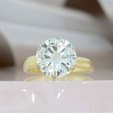 Pre Owned 18ct Yellow Gold 6 Claw Brilliant Cut Natural Diamond Solitaire Ring 3.88ct