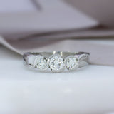 Platinum Diamond 3 Stone Ring