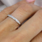 Platinum Pave Set Diamond Eternity Ring