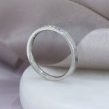 Platinum Pave Set Diamond Eternity Ring