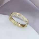 9ct Yellow Gold Diamond Set Wedding Band 0.36ct