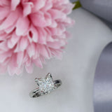 Pre Owned Certified Platinum Princess Diamond Solitaire Ring 2.65ct