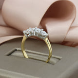 18ct Gold 4 Stone Laboratory Grown Diamond Claw Set Ring 1.29ct