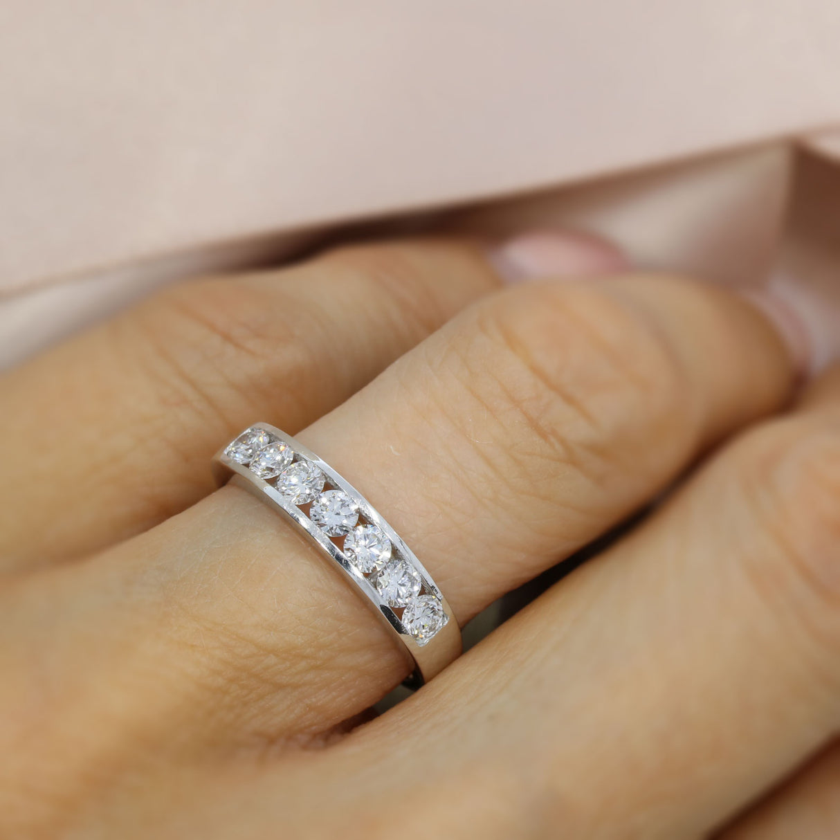 18ct Eternity Ring with Channel Set Lab Grown Diamonds 0.78ct