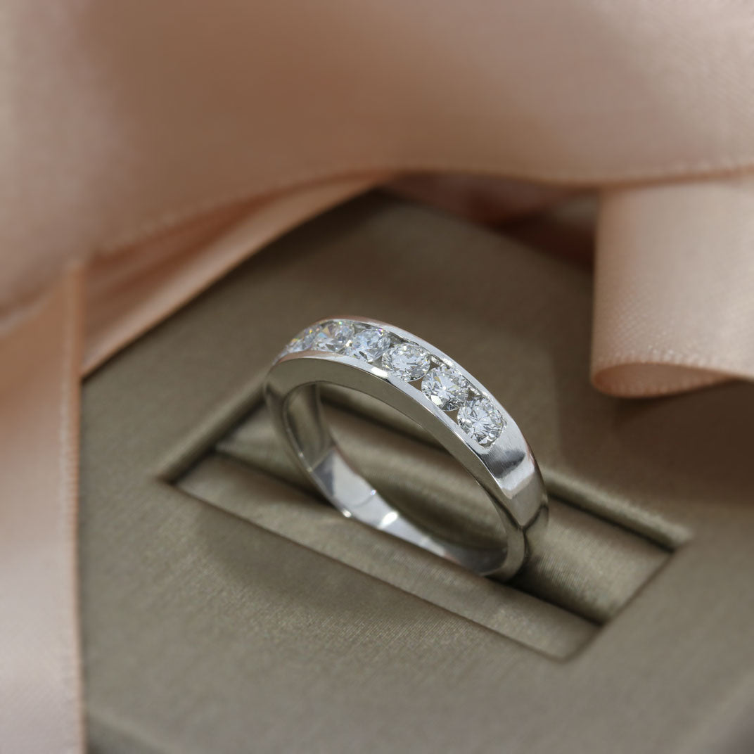 18ct Eternity Ring with Channel Set Lab Grown Diamonds 0.78ct