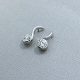 9ct Gold Shaped Lab Grown Brilliant Cut Diamond Earrings 1.59ct