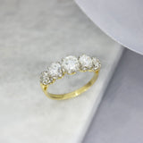 Pre Owned 18ct Gold Graduating Diamond 5 Stone Eternity Ring Approx 1.80-2.00ct