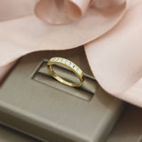 18ct Gold Channel Set Laboratory Grown Diamond Wedding/Eternity Ring 0.28ct