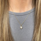 9ct Yellow Gold Lab Grown Diamond Solitaire Pendant 1.06ct on 9ct 20" Chain