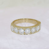 9ct Yellow Gold Eternity Ring with Pave Set Laboratory Grown Diamonds 1.74ct