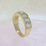 9ct Yellow Gold Eternity Ring with Pave Set Laboratory Grown Diamonds 1.74ct
