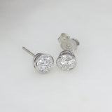 9ct White Gold Laboratory Grown Diamond Stud Earrings 1.00ct