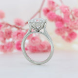 Platinum Certified Brilliant Cut Lab Grown Diamond Solitaire Ring 3.01ct D VS2