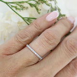 Platinum Claw Set Laboratory Grown Diamond Eternity Ring 0.27ct