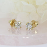 9ct Yellow Gold 4 Lab Grown Diamond Stud Earrings 1.61ct