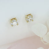 9ct Yellow Gold 4 Lab Grown Diamond Stud Earrings 1.61ct