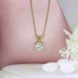 9ct Yellow Gold Certified Lab Grown Diamond Pendant 1ct D VS1 18" Chain