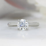 Platinum Certified Lab Grown Diamond Solitaire Ring 1.03ct E VS1