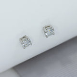9ct White Gold Lab Grown Diamond Stud Earrings 0.96ct