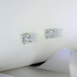 9ct White Gold Lab Grown Diamond Stud Earrings 0.96ct