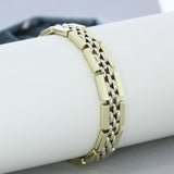 Pre Owned 9ct Yellow Gold 5 Row Gate Bracelet