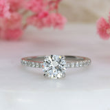 Certified Platinum Natural Diamond Solitaire Ring 1.15ct I SI2
