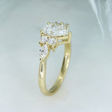 9ct Gold Pear, Round & Marquise Shape Lab Grown Diamond Ring.