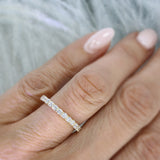 9ct Gold 2mm Claw Set Lab Grown Diamond Eternity Ring 0.70ct