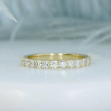 9ct Gold 2mm Claw Set Lab Grown Diamond Eternity Ring 0.70ct