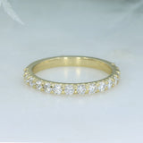 9ct Gold 2mm Claw Set Lab Grown Diamond Eternity Ring 0.70ct