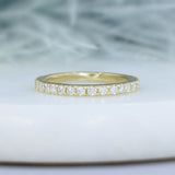 9ct Gold 2mm Claw Set Lab Grown Diamond Eternity Ring 0.70ct