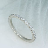 Platinum 1.5mm Claw Set Laboratory Grown Diamond Eternity Ring 0.20ct