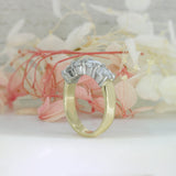 9ct Yellow Gold Claw Set 4 Stone Laboratory Grown Diamond Ring 2ct