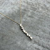 9ct Gold Lab Grown Diamond Fancy Drop Pendant 0.87ct on a 20inch 9ct Chain