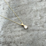 9ct Gold Lab Grown Diamond Single Stone Pendant 0.27ct on a 20inch Chain