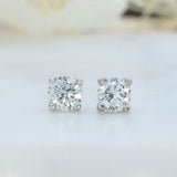 9ct Gold Claw Laboratory Grown Diamond Stud Earrings 0.35ct