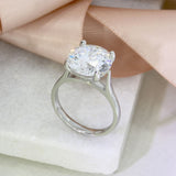 Platinum Certified Brilliant Cut Lab  Grown Diamond Solitaire Ring  6.08ct