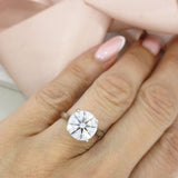 Platinum Certified Brilliant Cut Lab  Grown Diamond Solitaire Ring  6.08ct
