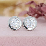 9ct White Gold Lab Grown Diamond Stud Earrings 1.00ct